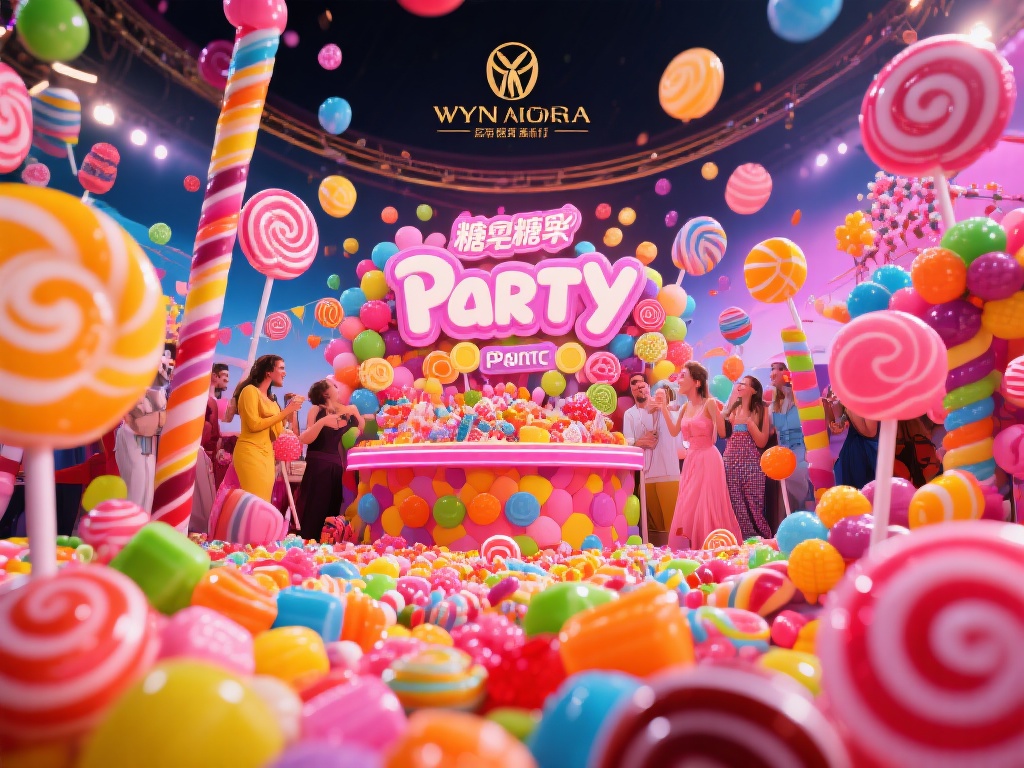 每每提到糖果派对，人们的脑海中总会浮现出色彩斑斓的