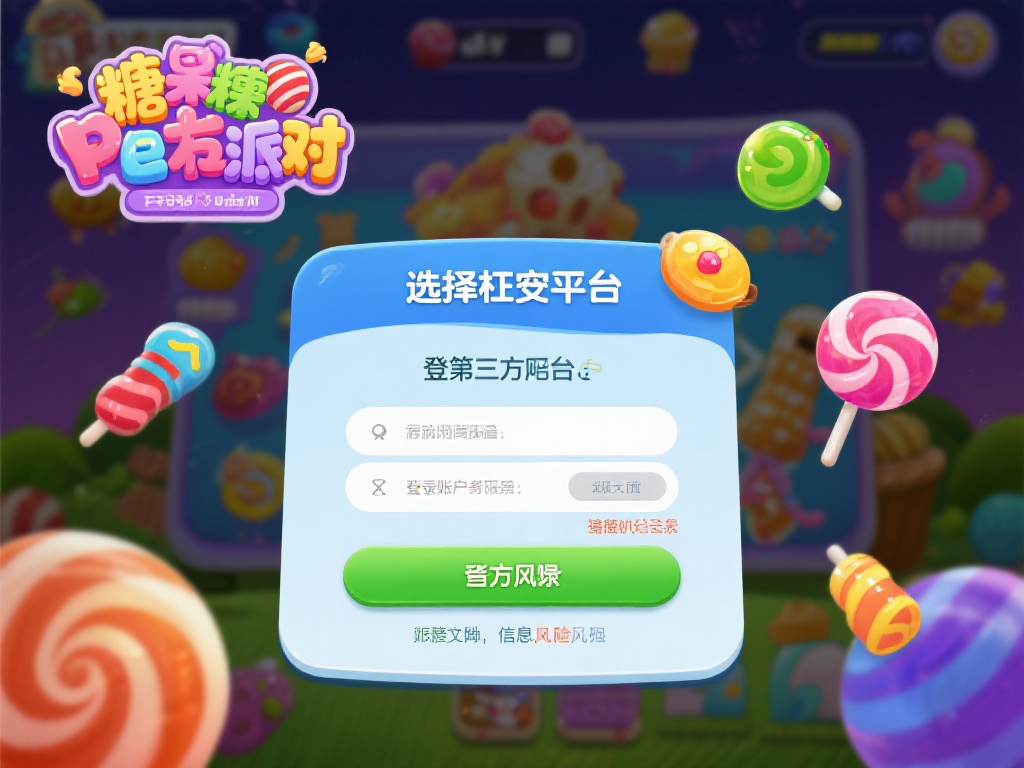 例如，某玩家在不明来源的第三方平台登陆糖果派对，结