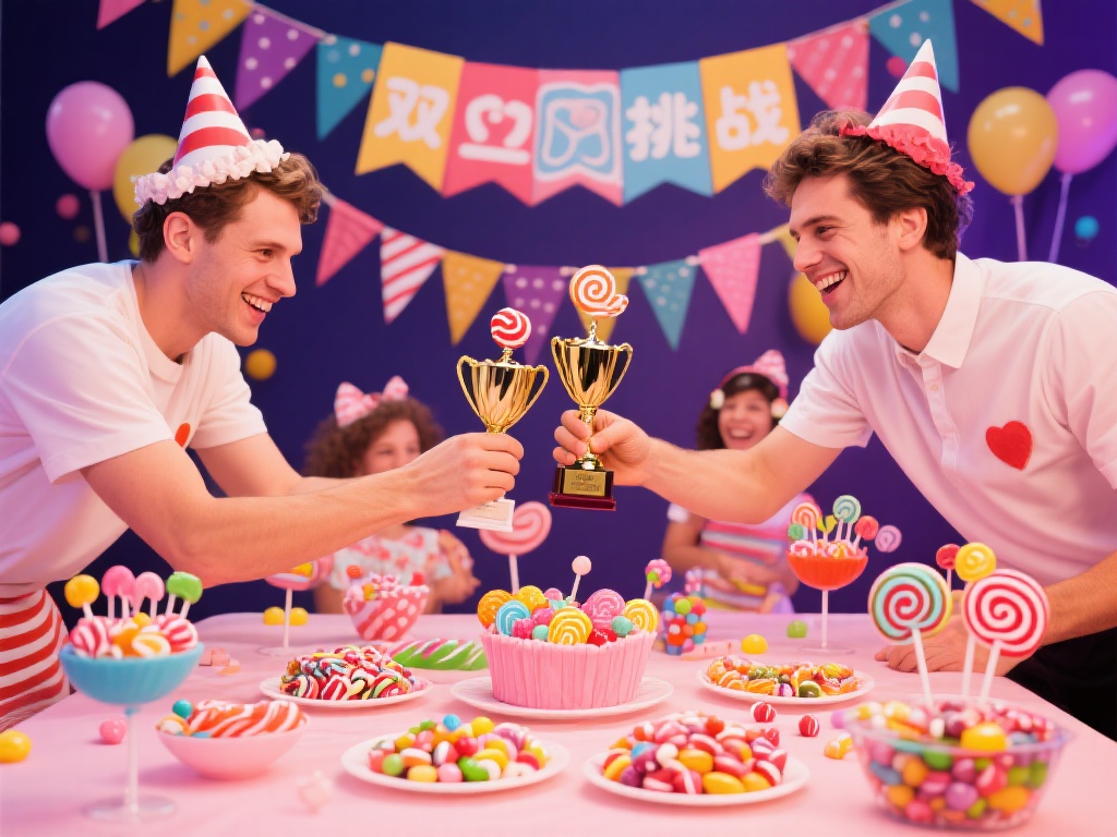 双人糖果派对:甜蜜挑战开启欢乐新篇章 趣味挑战:从制作糖果到合作拿奖
在双人糖果派对中