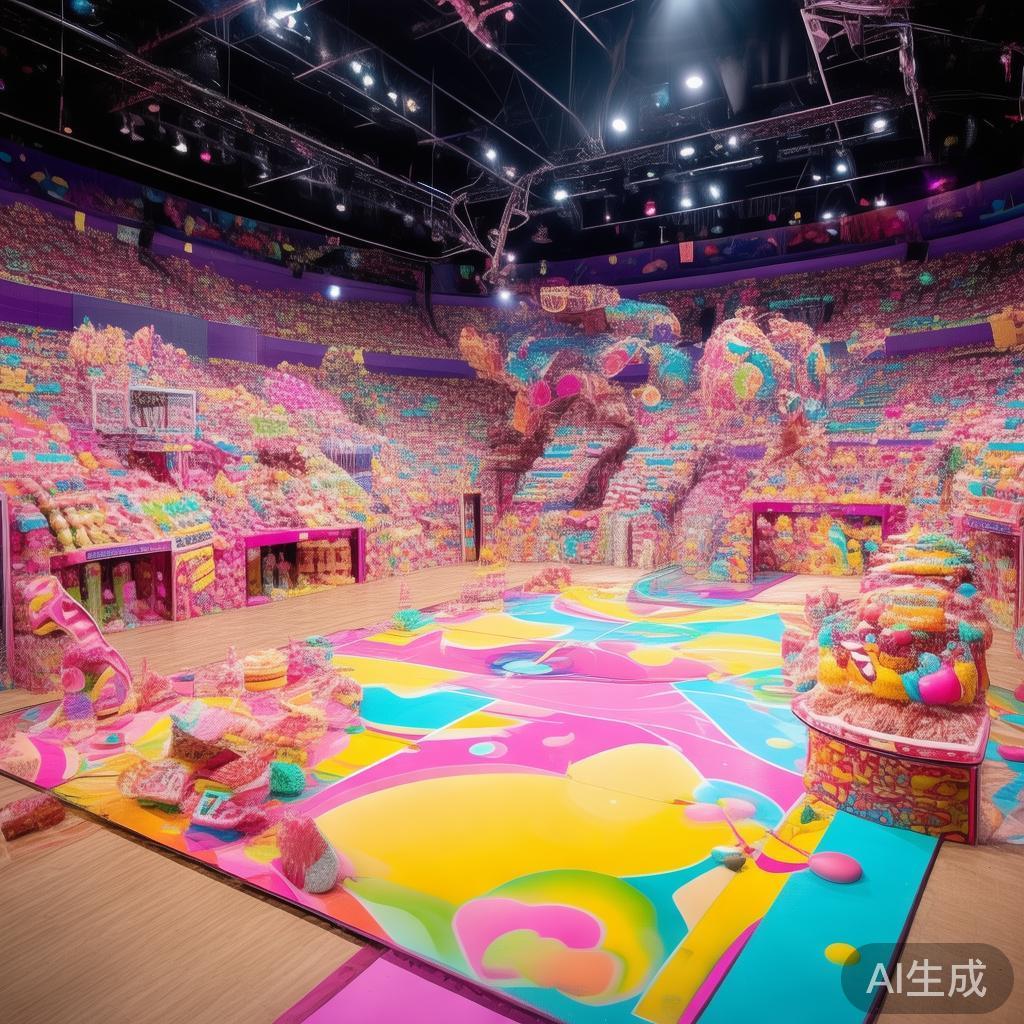 以“精彩绝伦的糖果派对篮球狂欢盛典”为主题的活动特