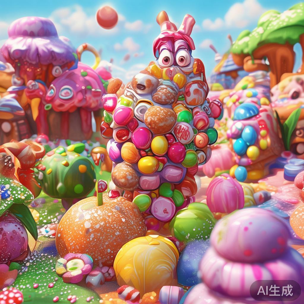 在香肠派对中，糖果的获取位置多样，合理选择地点可以